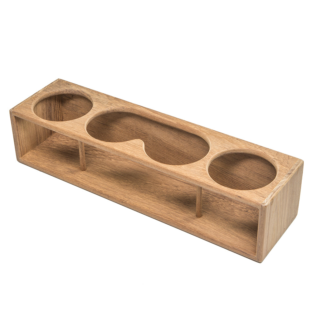 Whitecap Teak Four Insulated Drink/Binocular Rack [62634] - Houseboatparts.com