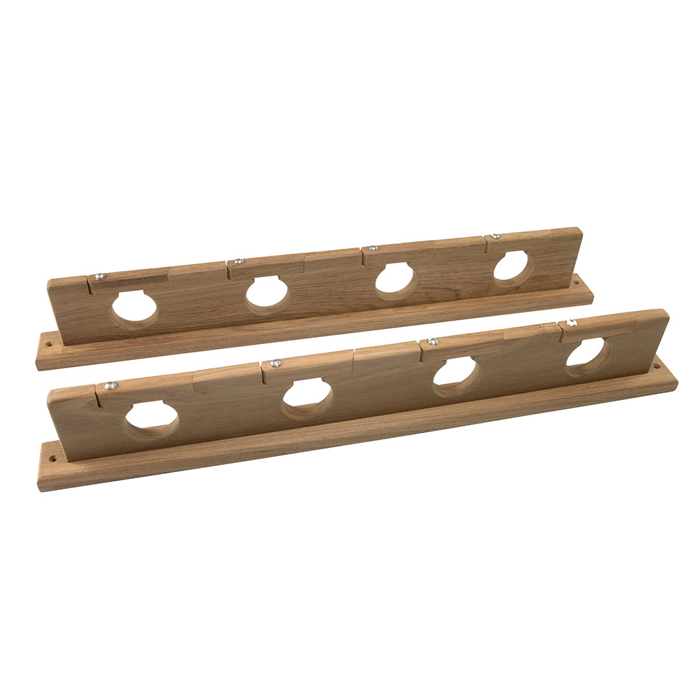 Whitecap Teak Lock-In Four-Rod Storage Rack [60620] - Houseboatparts.com