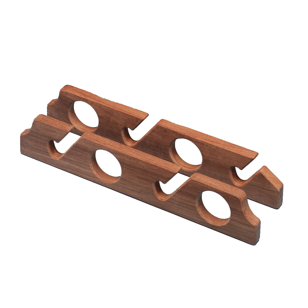 Whitecap Teak Four-Rod Storage Rack - Pair [60612] - Houseboatparts.com