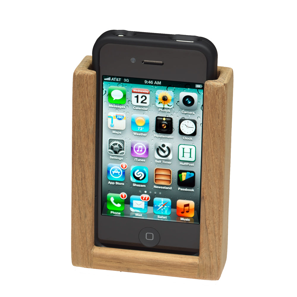 Whitecap Teak iPhone Rack [63272] - Houseboatparts.com