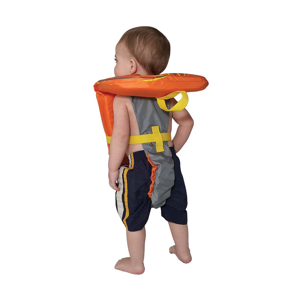 Full Throttle Baby-Safe Vest - Infant to 30lbs - Orange/Grey [104000-200-000-14] - Houseboatparts.com