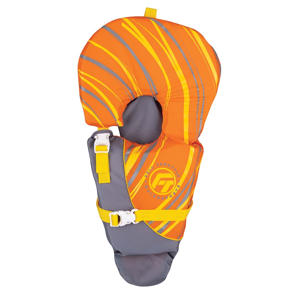 Full Throttle Baby-Safe Vest - Infant to 30lbs - Orange/Grey [104000-200-000-14] - Houseboatparts.com