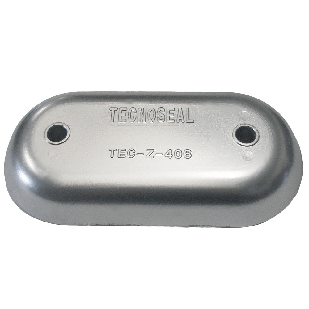 Tecnoseal Z406 Hull Plate Anode - Zinc [TEC-Z-406] - Houseboatparts.com