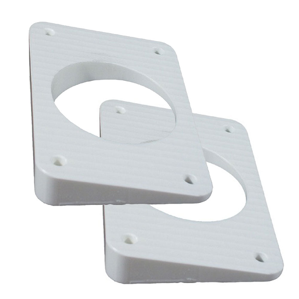 TACO Wedge Plates f/Grand Slam Outriggers - White [WP-150WHA-1] - Houseboatparts.com