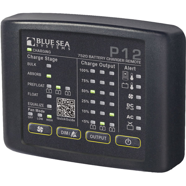 Blue Sea 7520 P12 LED Remote f/Battery Chargers [7520] - Houseboatparts.com
