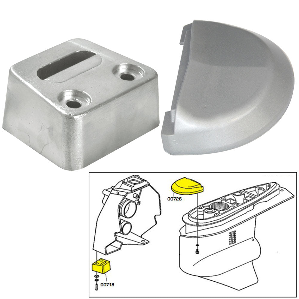 Tecnoseal Anode Kit w/Hardware - Volvo SX - Zinc [20708] - Houseboatparts.com