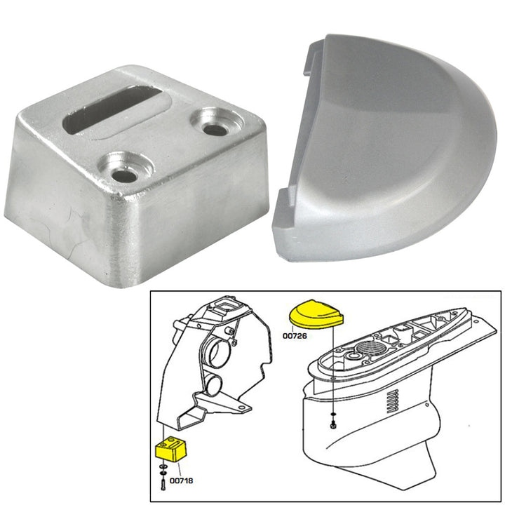 Tecnoseal Anode Kit w/Hardware - Volvo SX - Magnesium [20708MG] - Houseboatparts.com