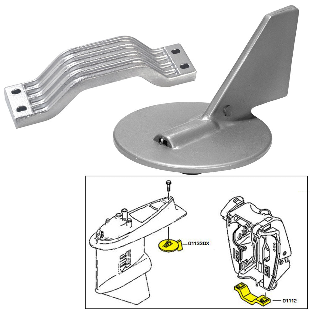 Tecnoseal Anode Kit w/Hardware - Yamaha 150-200HP - Zinc [21101] - Houseboatparts.com