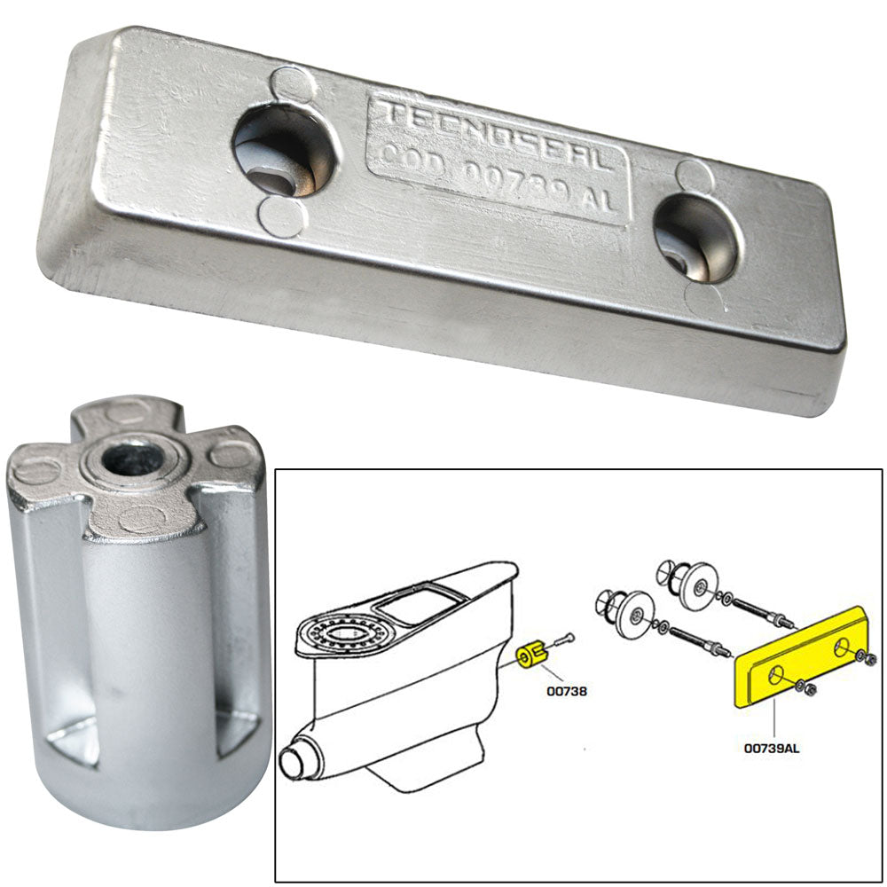 Tecnoseal Anode Kit - Volvo IPS - Zinc/Aluminum [20715] - Houseboatparts.com