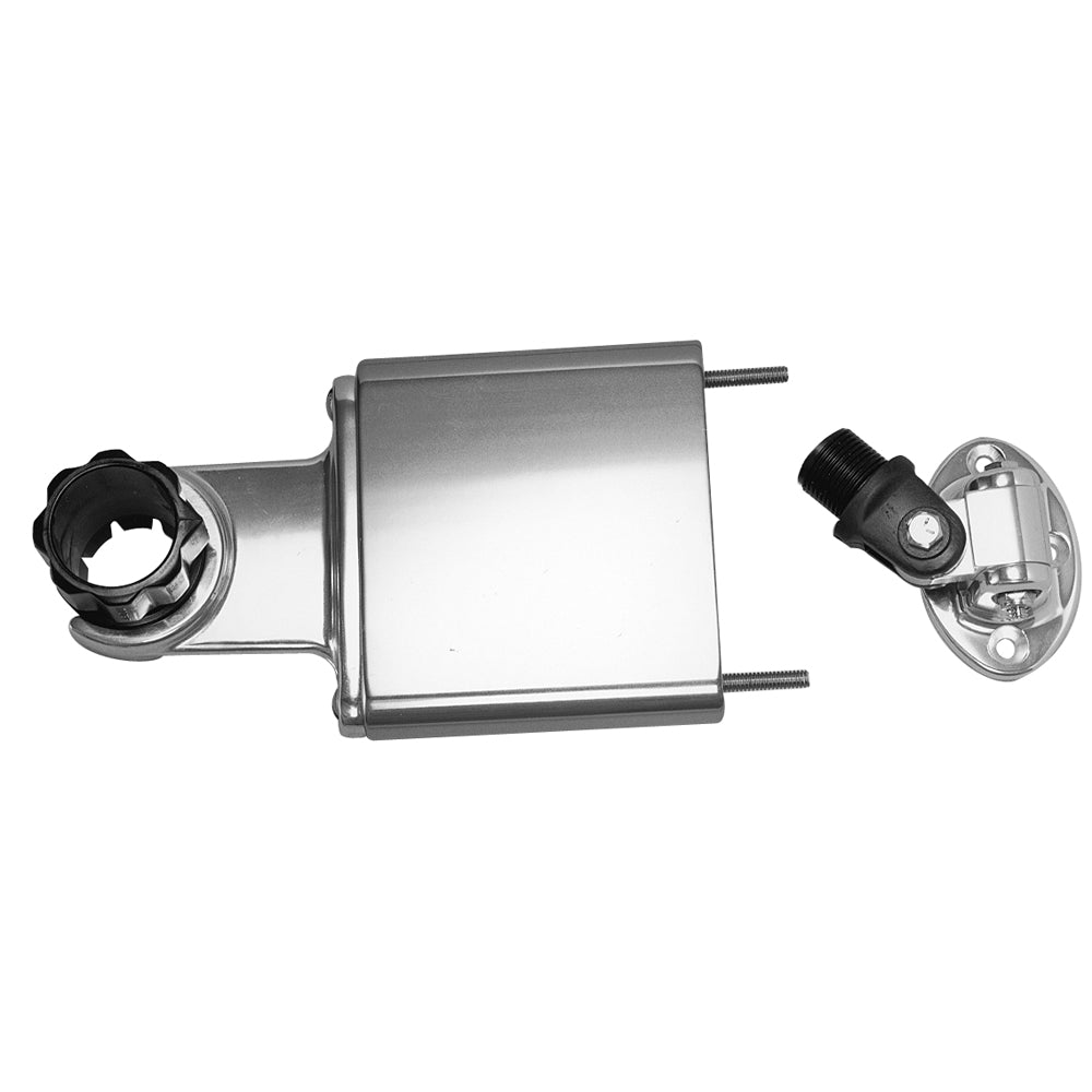 Rupp Standard Antenna Mount Support w/4-Way Base, Spacer & 1.5" Collar [PAK-0002] - Houseboatparts.com