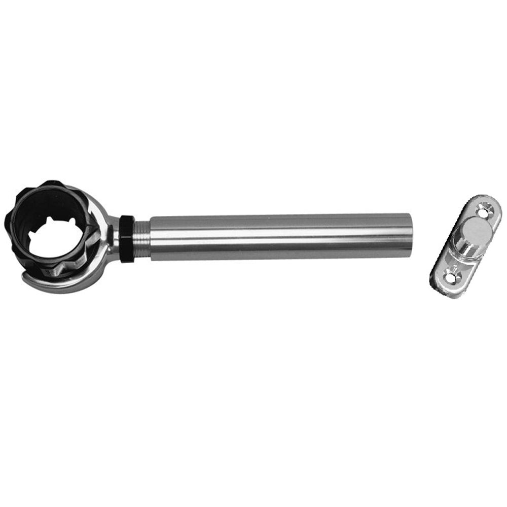 Rupp Threaded Antenna Support w/6" Pipe Mount & 1.5" Collar [PAK-0003] - Houseboatparts.com