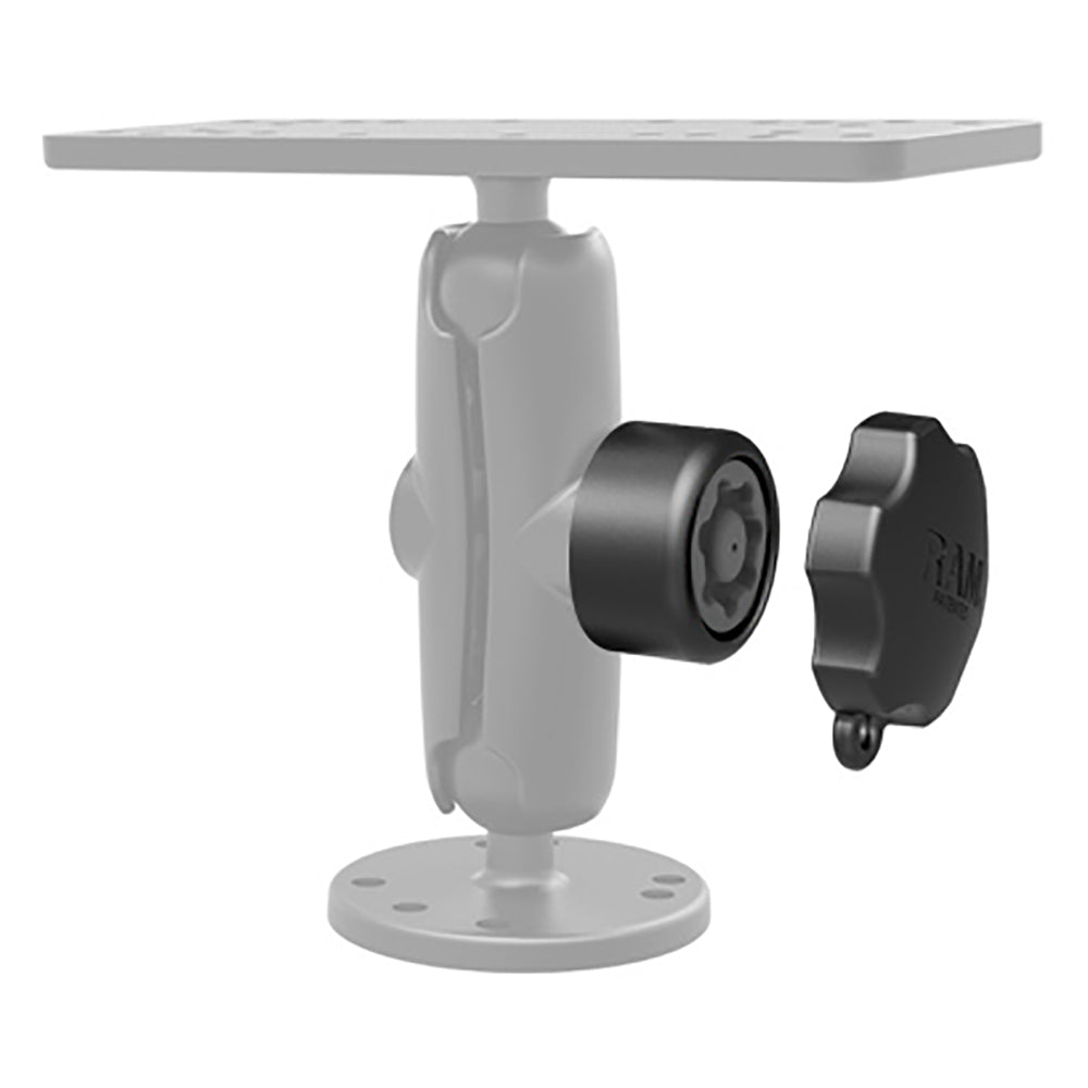 RAM Mount Mixed Combination Pin-Lock Security Knob & Key Knob f/1" Diameter B Size Arms [RAP-S-KNOB3U] - Houseboatparts.com