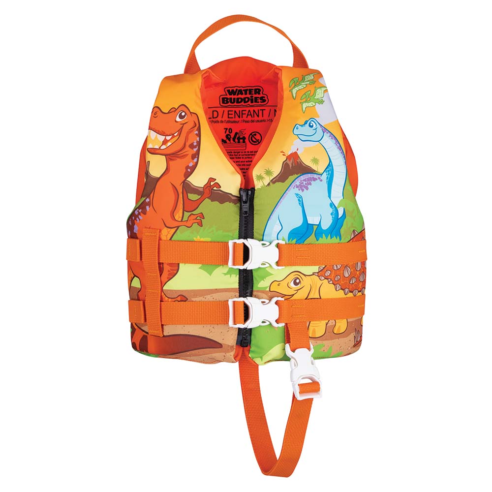 Full Throttle Water Buddies Life Vest - Child 30-50lbs - Dinosaurs [104300-200-001-15] - Houseboatparts.com