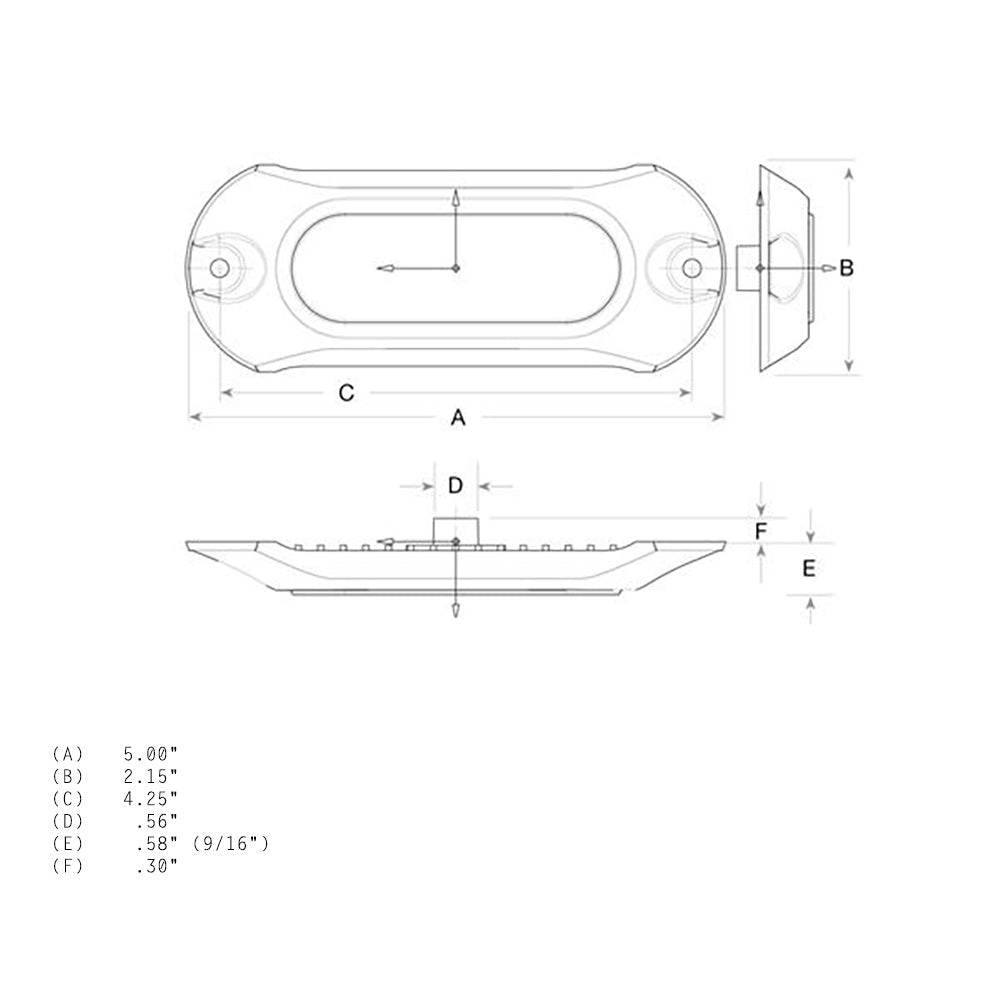 Attwood Light Armor Underwater LED Light - 6 LEDs - Blue [65UW06B-7] - Houseboatparts.com