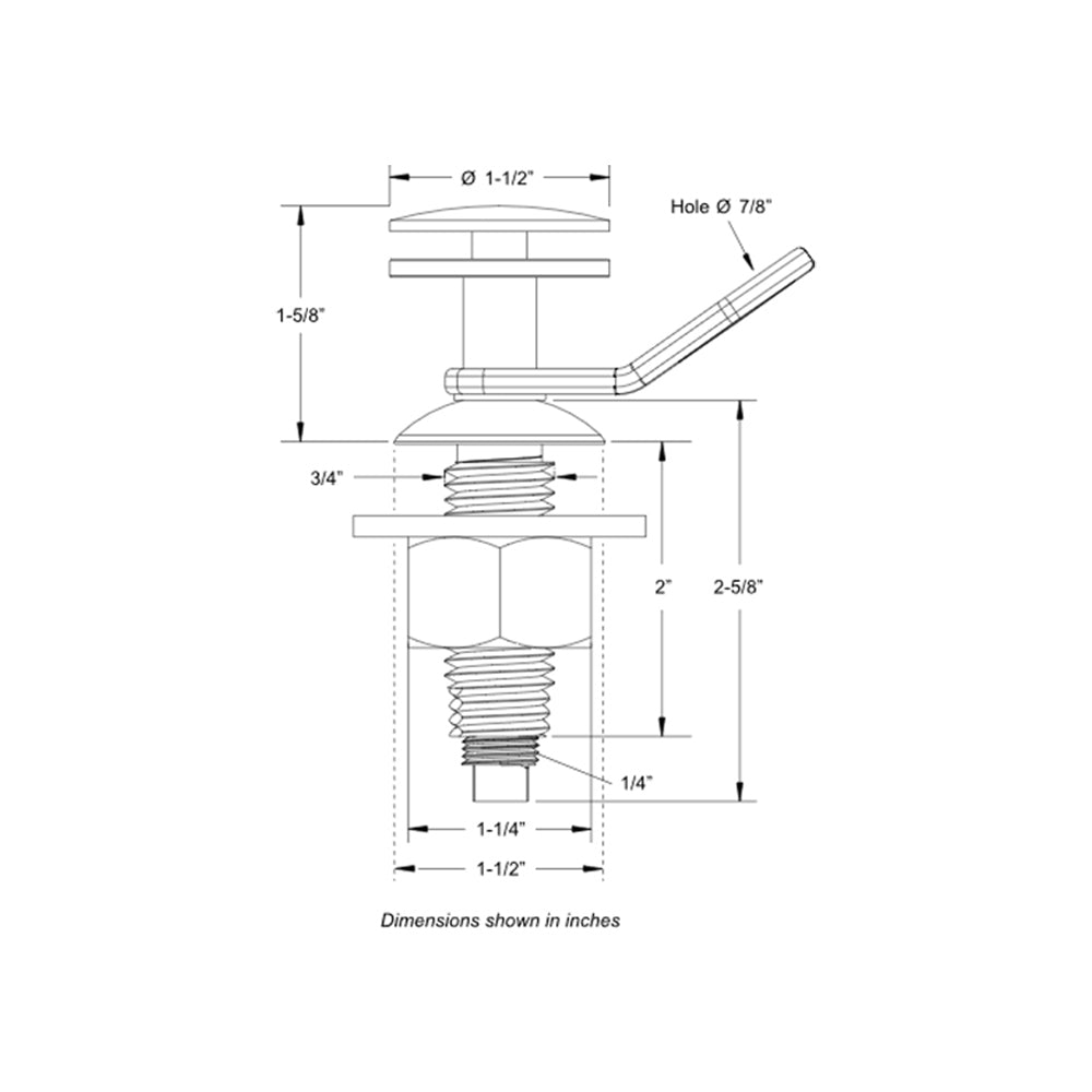 TACO Quick Release Fender Lock [F16-0151-1] - Houseboatparts.com