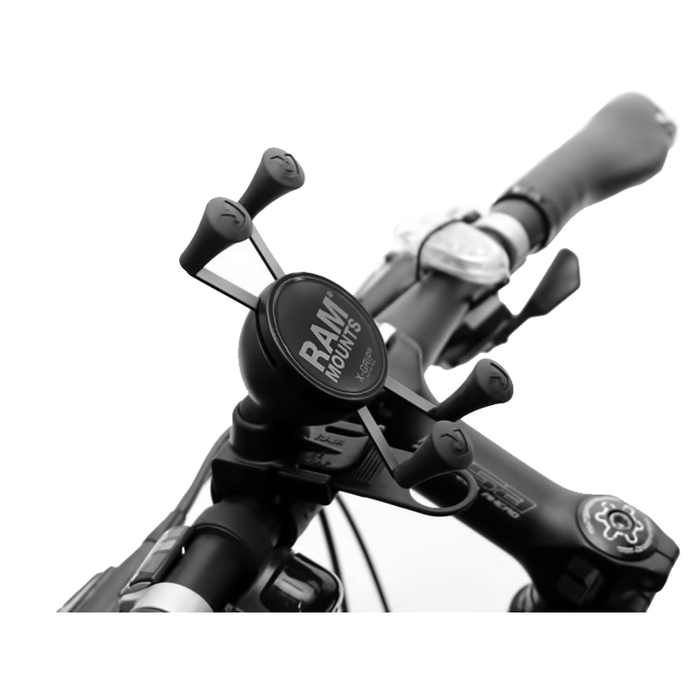 RAM Mount EZ-Strap Rail Mount w/Universal X-Grip Cell Phone Holder [RAP-SB-187-UN7U] - Houseboatparts.com