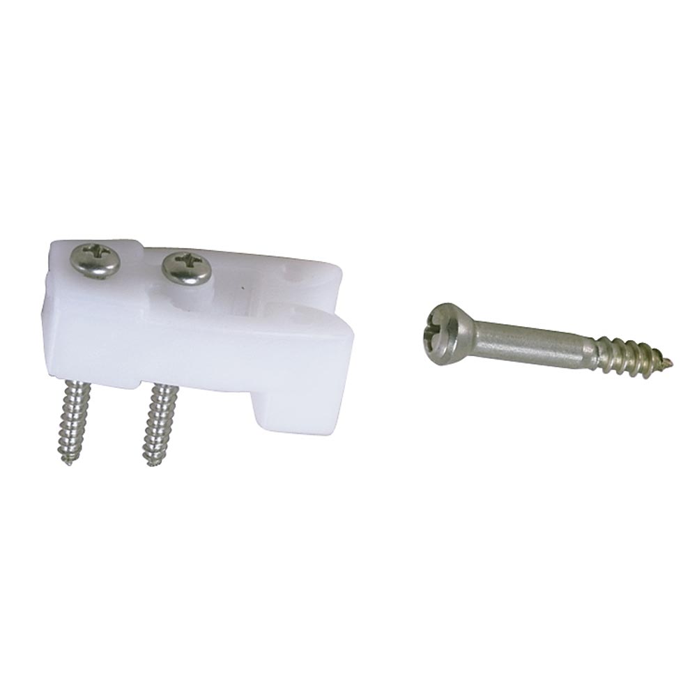 Perko Door Catches - White Nylon/Stainless - Pair [0554DP] - Houseboatparts.com