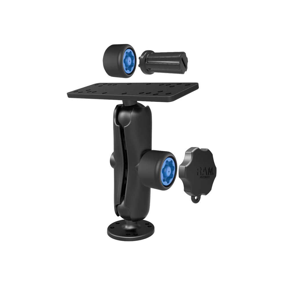 RAM Mount Marine Electronics Mount w/Combination Pin-Lock Security Kit [RAM-SG-111U] - Houseboatparts.com