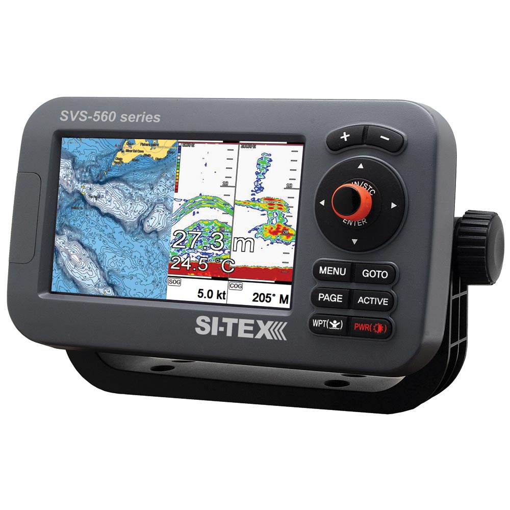 SI-TEX SVS-560CF Chartplotter - 5" Color Screen w/Internal GPS & Navionics+ Flexible Coverage [SVS-560CF] - Houseboatparts.com