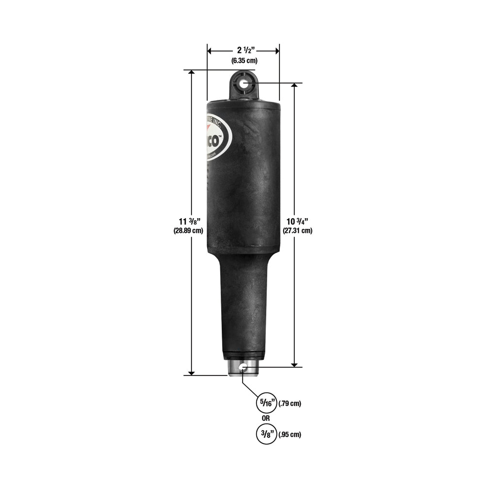 Lenco 101XD Extreme Duty Actuator - 12V - 2-1/4" Stroke w/Hardware [15056-002] - Houseboatparts.com