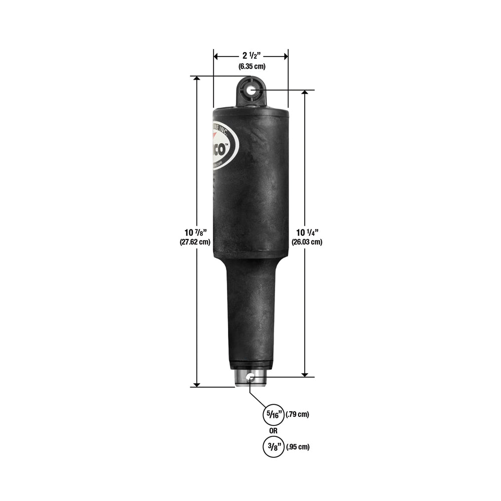 Lenco 101XDS Short Extreme Duty Actuator - 12V - 2-1/4" Stroke w/5/16" Hardware [15057-001] - Houseboatparts.com