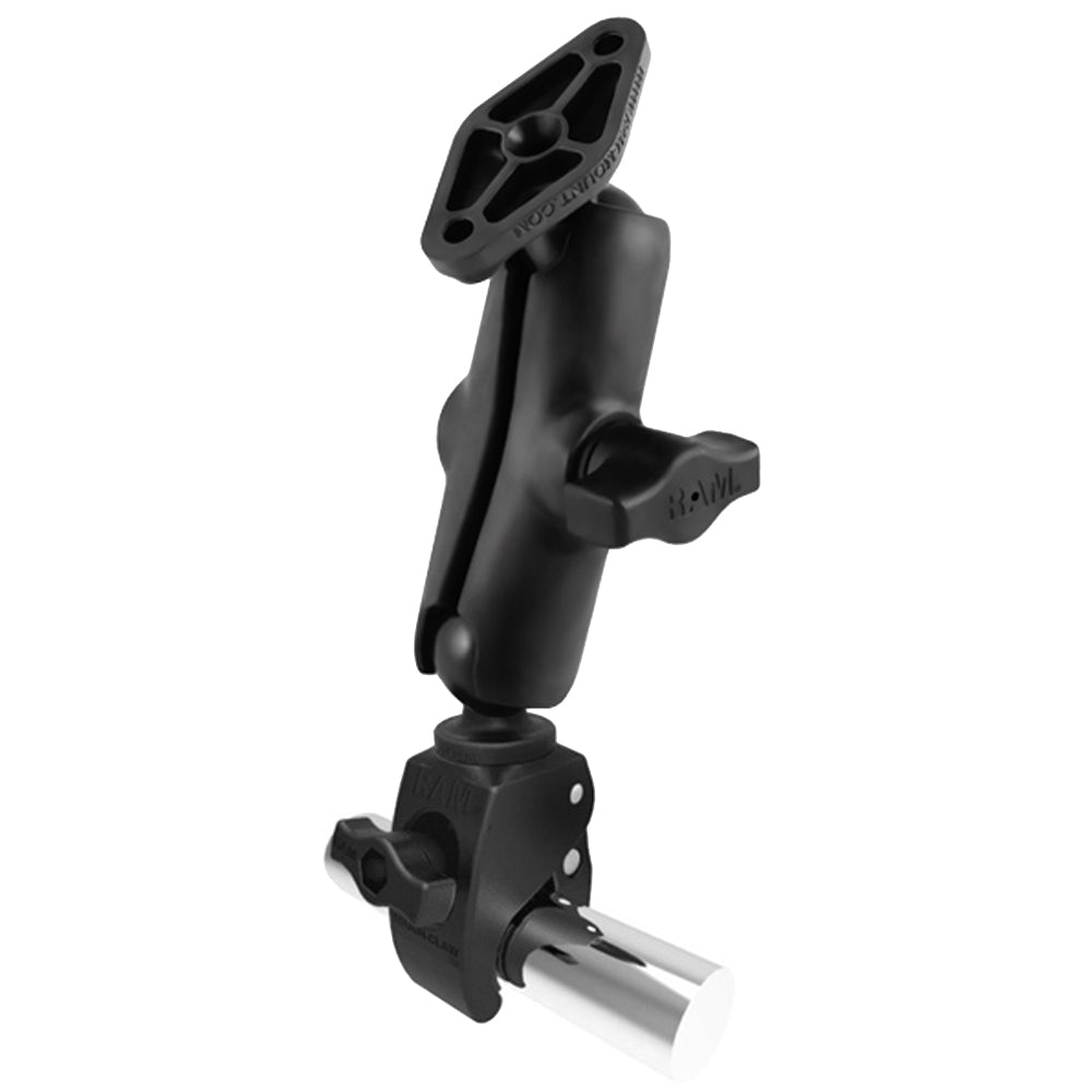 RAM Mount Tough-Claw Base w/Double Socket Arm & Diamond Base Adapter [RAP-B-400-238U] - Houseboatparts.com