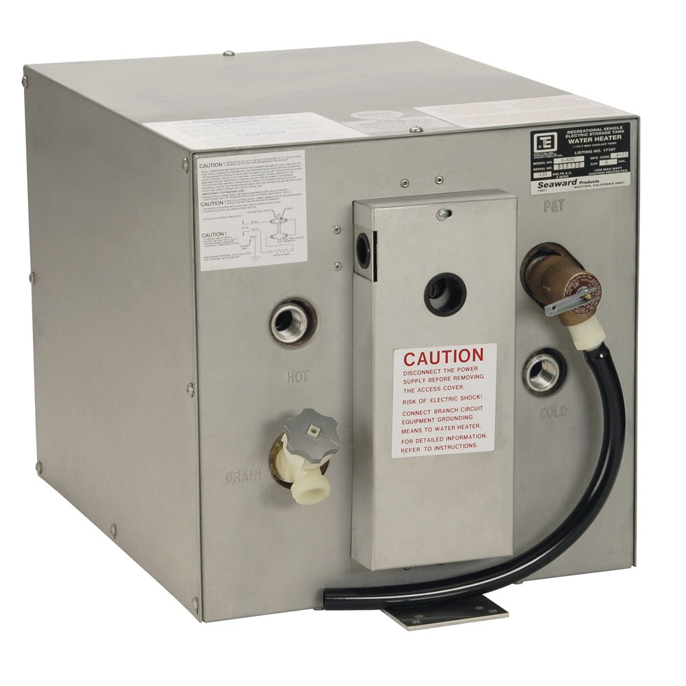 Whale Seaward 6 Gallon Hot Water Heater w/Rear Heat Exchanger - 120V - 1500W [S600] - Houseboatparts.com