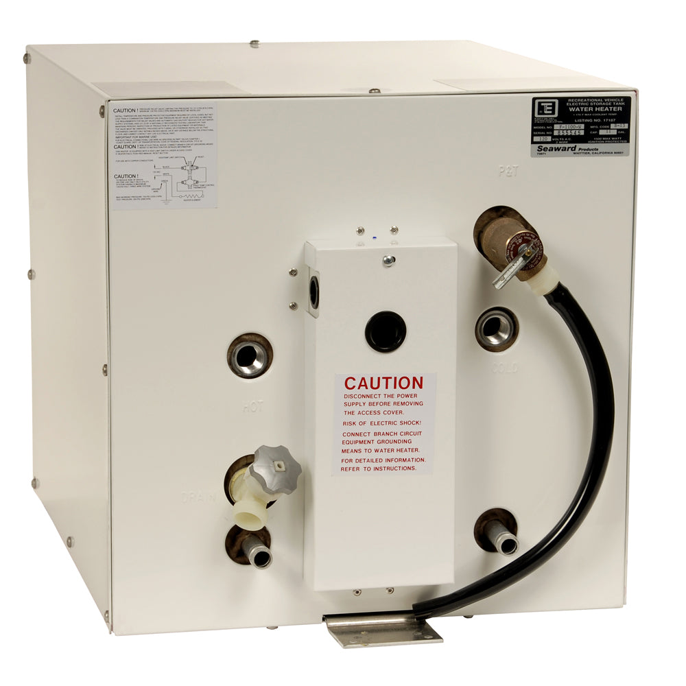 Whale Seaward 11 Gallon Hot Water Heater w/Front Heat Exchanger - White Epoxy - 120V - 1500W [F1100W] - Houseboatparts.com