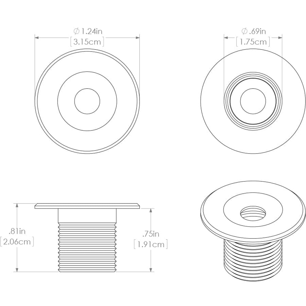 Lumitec Echo Courtesy Light - Brushed Housing - White Light [112203] - Houseboatparts.com