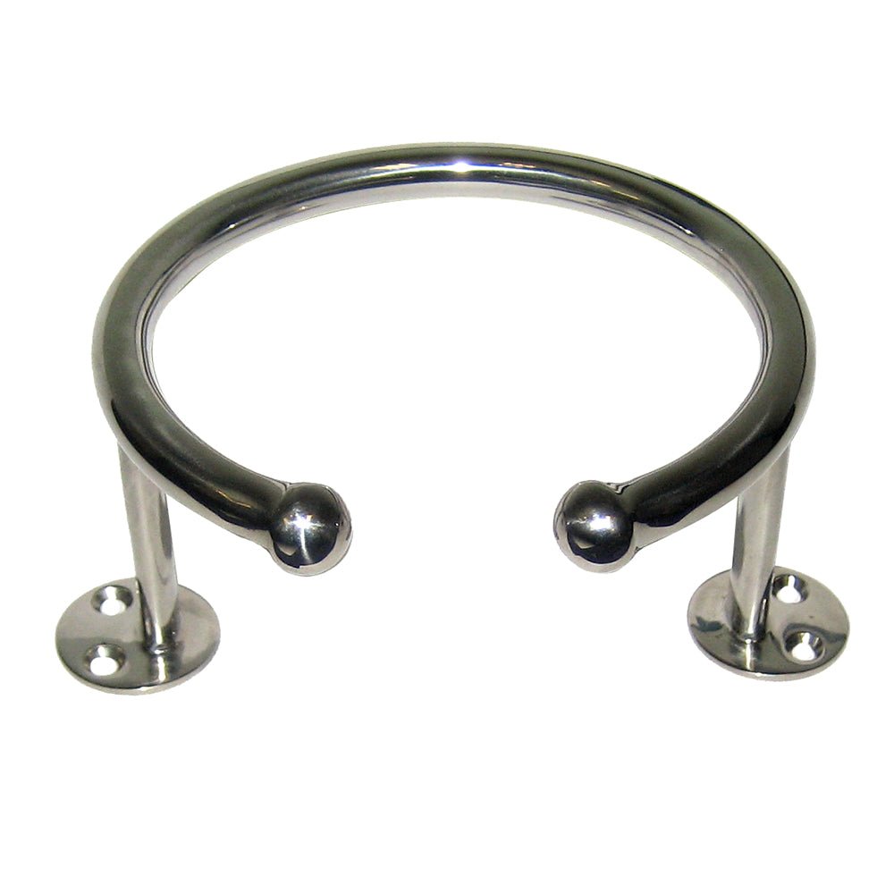 Whitecap Top Mount Ring SS Cup Holder - 1 - Drink - Base Mount [S - 3516] - Houseboatparts.com