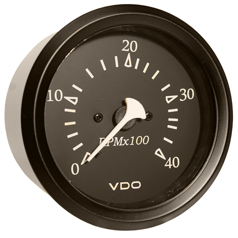 VDO Cockpit Marine 85mm (3-3/8") Diesel Tachometer - Black Dial/Bezel [333-11797] - Houseboatparts.com