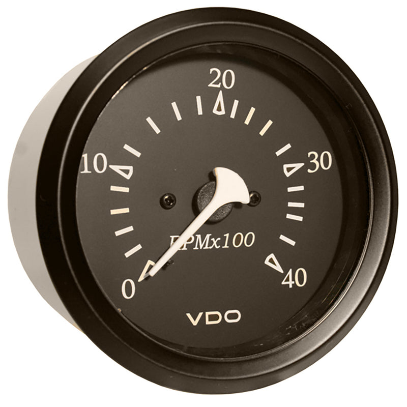 VDO Cockpit Marine 85mm (3-3/8") Diesel Tachometer - Black Dial/Bezel [333-11797] - Houseboatparts.com