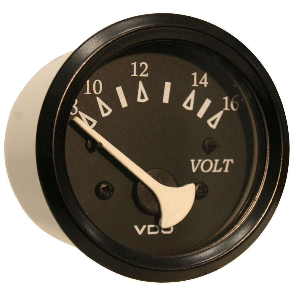 VDO Cockpit Marine 52mm (2 - 1/16") Voltmeter - Black Dial/Bezel [332 - 11805] - Houseboatparts.com