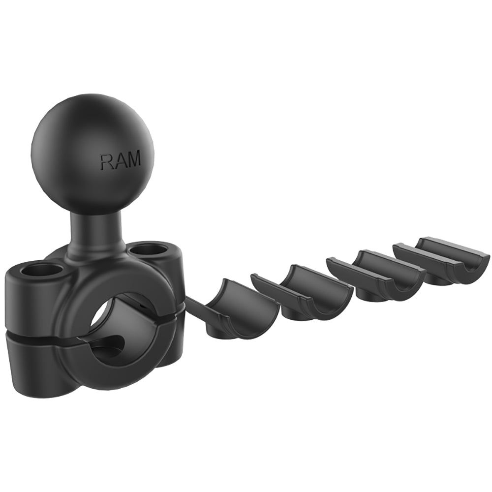 RAM Mount Torque 3/8" - 5/8" Diameter Mini Rail Base w/1" Ball [RAM-B-408-37-62U] - Houseboatparts.com