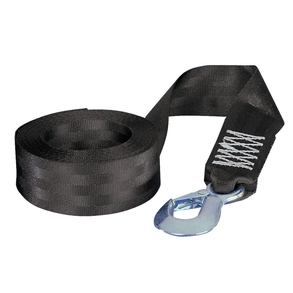 Fulton 2" x 12' Winch Strap w/Hook - 1,800lbs Max Load [501208] - Houseboatparts.com