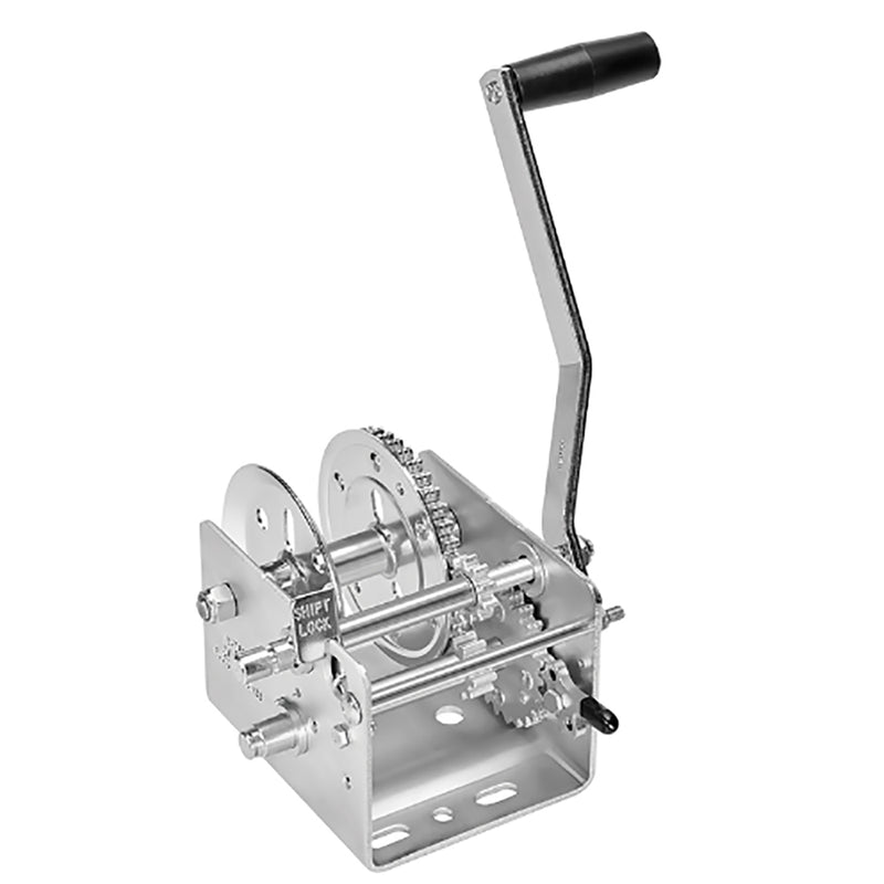Fulton 2000lb 2-Speed Winch - Strap Not Included [142400] - Houseboatparts.com
