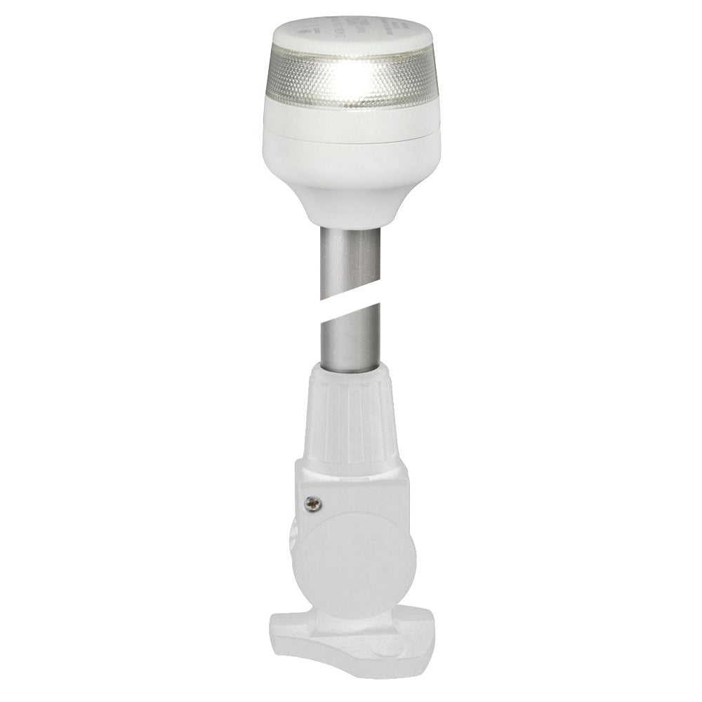 Hella Marine NaviLED 360 Compact All Round Lamp - 2nm - 12" Fold Down Base - White [980960311] - Houseboatparts.com