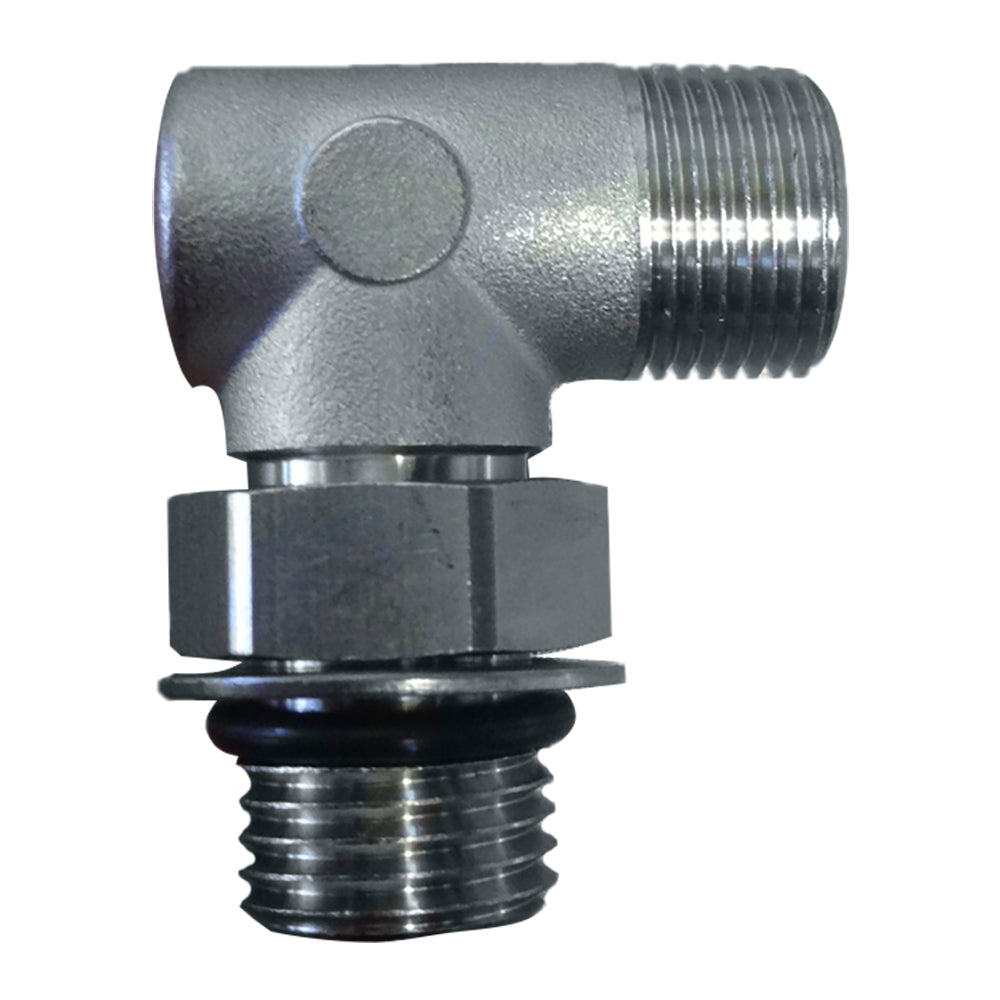 Uflex90 Adjustable Fitting f/Back of UP Series Helms ORB 6 to 3/8" COMP [AF90] - Houseboatparts.com