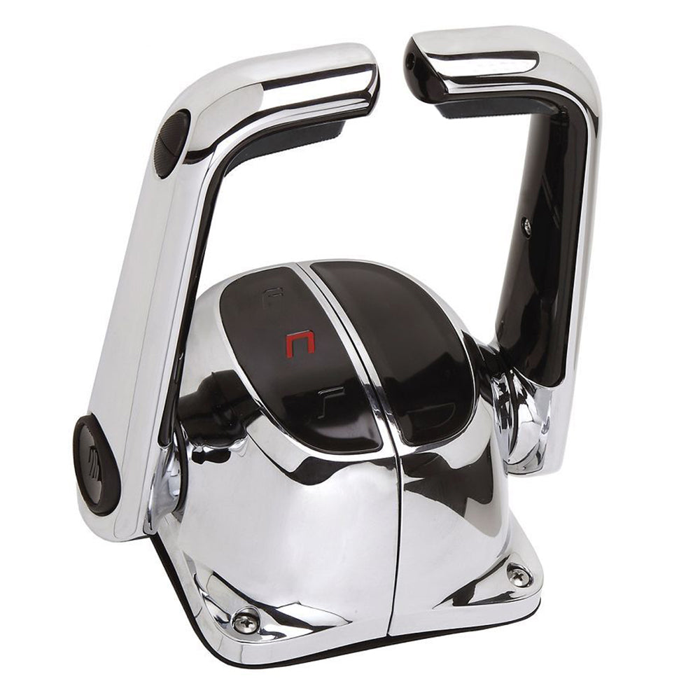 UflexTwin Lever Top Mount Control w/Neutral Lock  Trim Switch - Chrome [B502CHT/L] - Houseboatparts.com