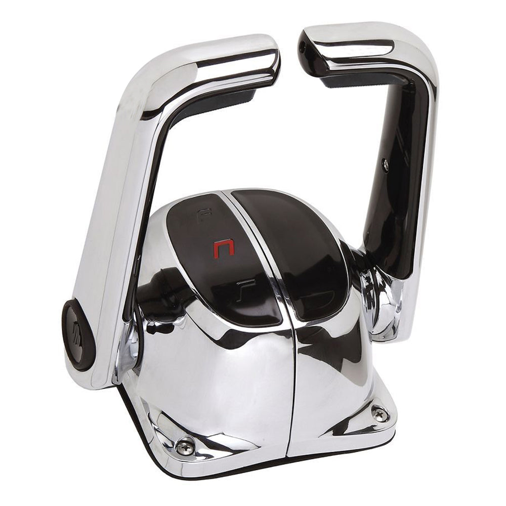 UflexTwin Lever Top Mount Control w/Neutral Lock - No Trim Switch - Chrome [B502CH/L] - Houseboatparts.com