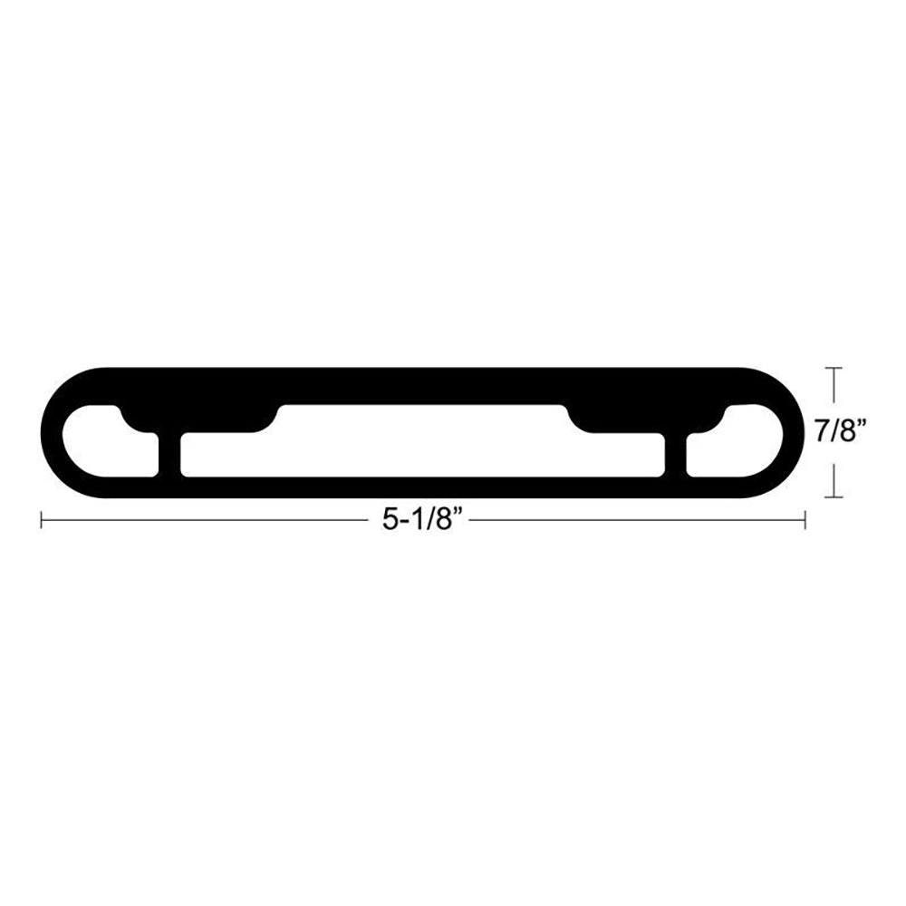 TACO T-Top Extrusion Plate Pre-Drilled for Grand Slams - 20" - Pair [GSE-1939BSA20] - Houseboatparts.com