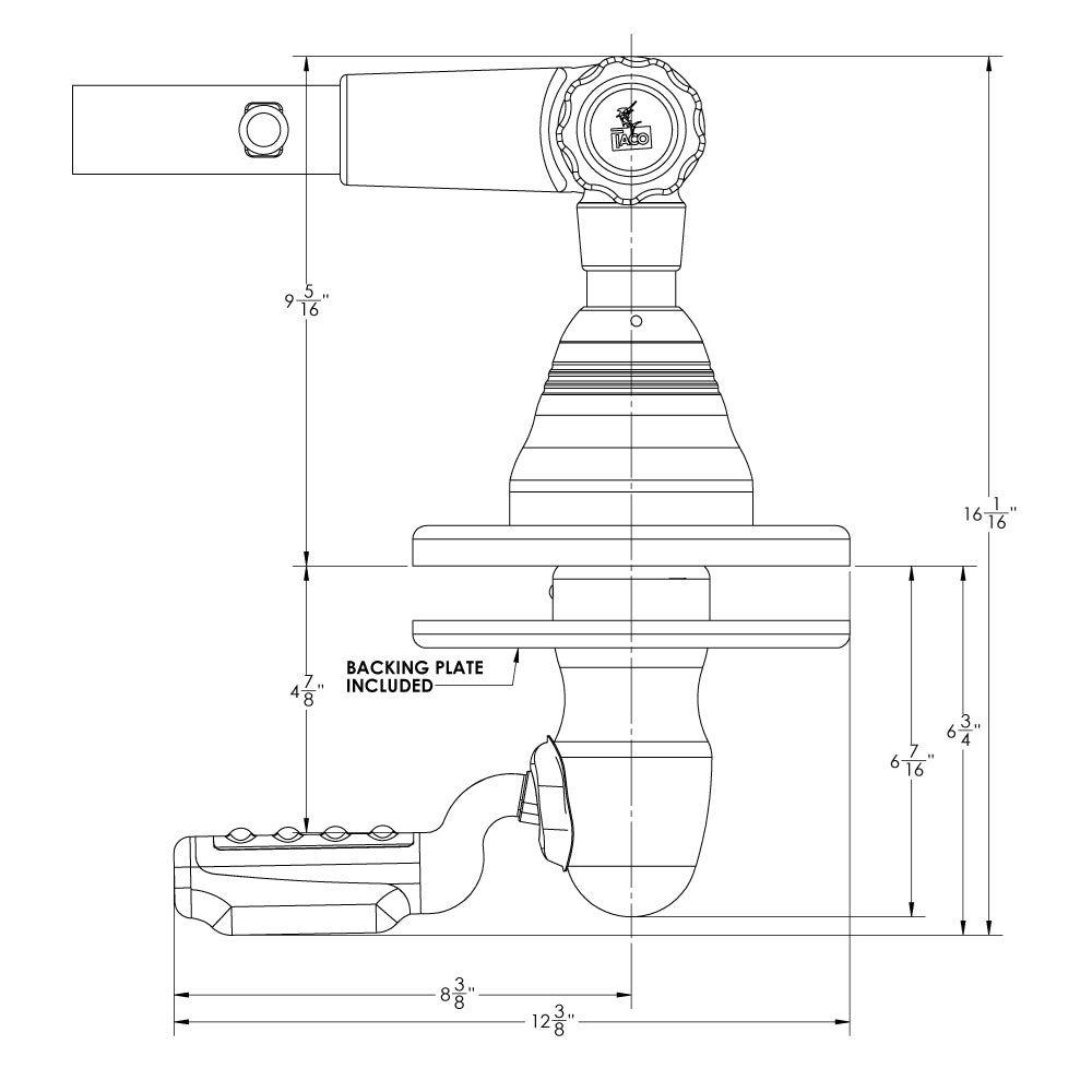 TACO Grand Slam 400 Outrigger Top Mount - Pair [GS-400] - Houseboatparts.com