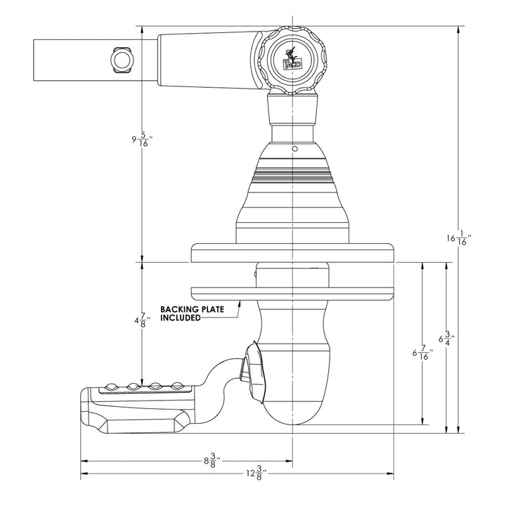TACO Grand Slam 400 Outrigger Top Mount - Pair [GS-400] - Houseboatparts.com