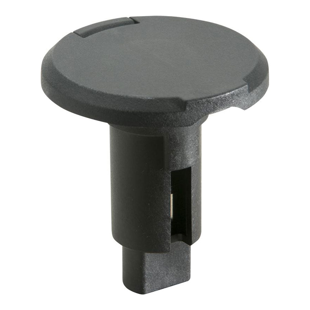 Attwood LightArmor Plug-In Base - 2 Pin - Black - Round [910R2PB-7] - Houseboatparts.com