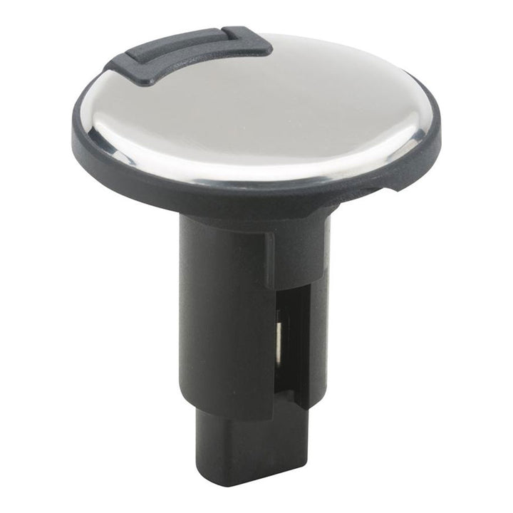 Attwood LightArmor Plug-In Base - 3 Pin - Stainless Steel - Round [910R3PSB-7] - Houseboatparts.com
