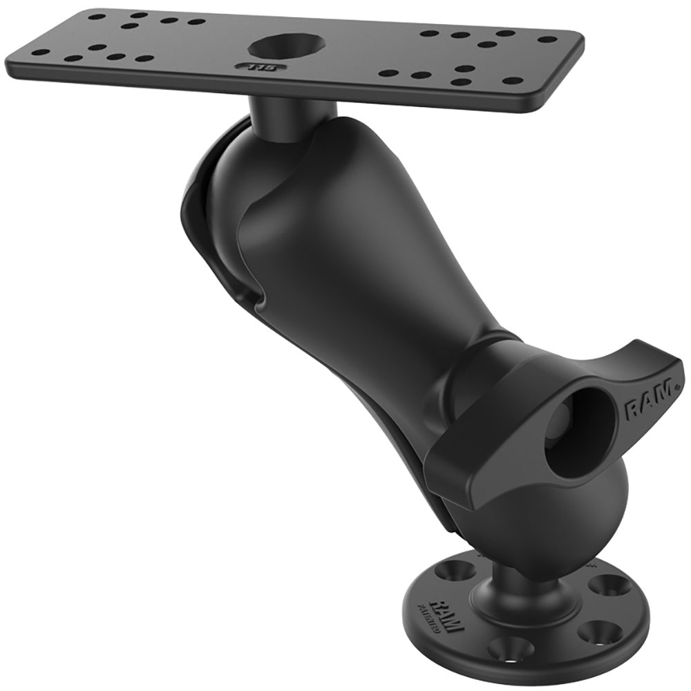 Ram Mount Universal D Size Ball Mount for 9"-12" Fishfinders and Chartplotters [RAM-D-115] - Houseboatparts.com