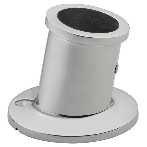 Whitecap Top-Mounted Flag Pole Socket - Stainless Steel - 1" ID [6147] - Houseboatparts.com
