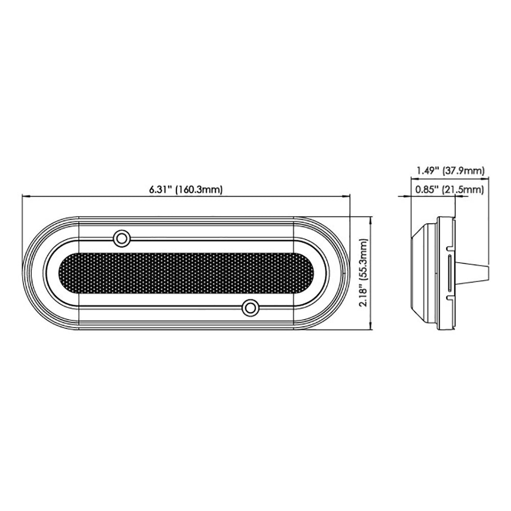 OceanLED M6 Gen2 Mast Light - Surface Mount - Warm White [011204WW] - Houseboatparts.com