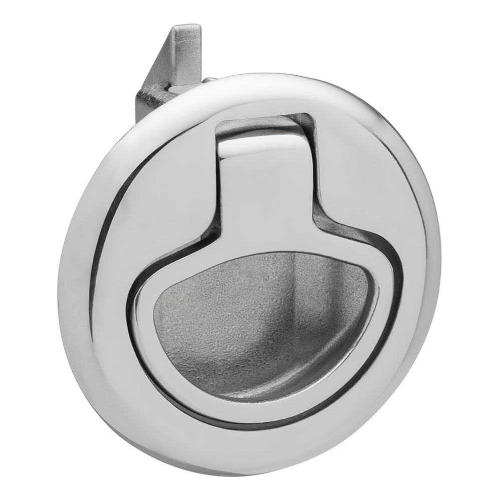 Whitecap Slam Latch Stainless Steel Non-Locking Ring Pull [6135C] - Houseboatparts.com