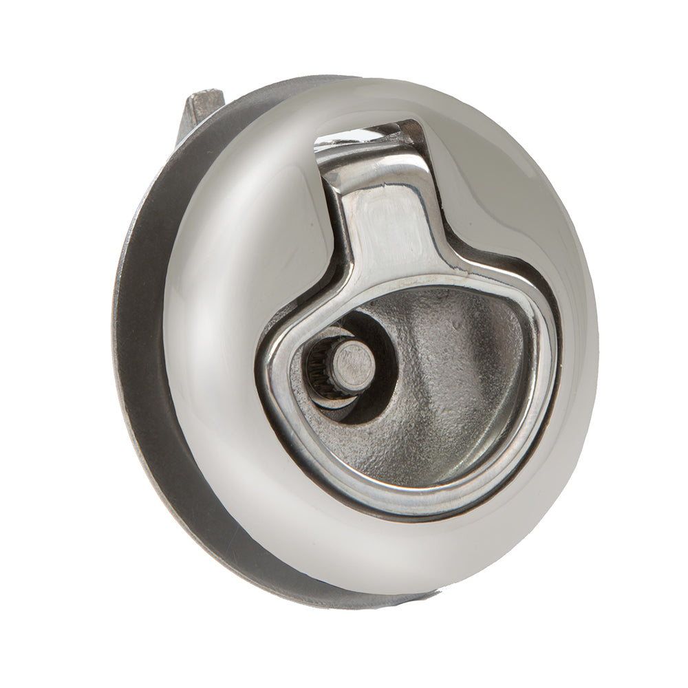 Whitecap Mini Slam Latch Stainless Steel Locking Pull Ring [6138C] - Houseboatparts.com